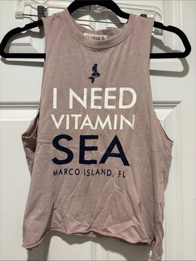 I Need Vitamin Sea Marco Island Muscle Tank - Dusty Mauve